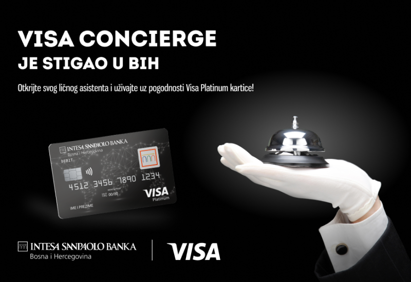 Visa Concierge stigao u BiH, prvi digitalni lični asistent za korisnike Visa Platinum kartica Intesa Sanpaolo Banke